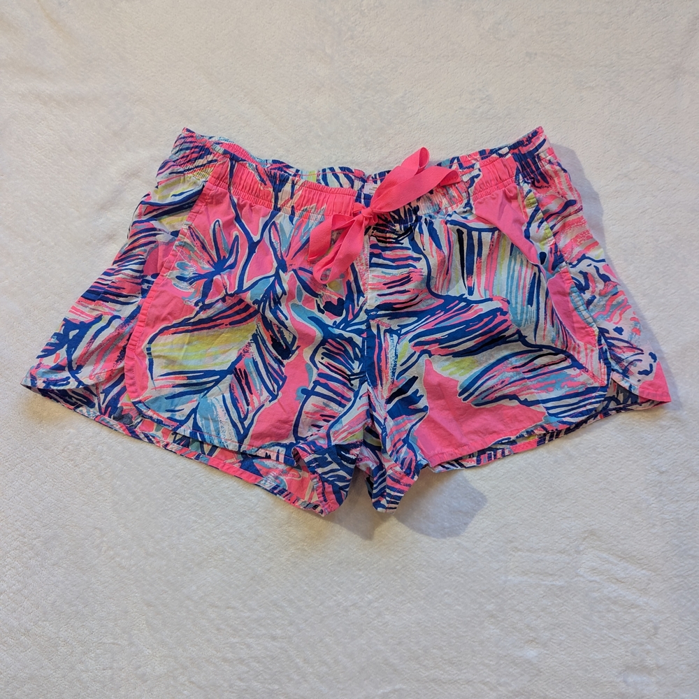 Lilly Pulitzer Tiki Pink drawstring shorts
